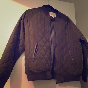 Bomber Jacket - Olive Green - Forever 21 - Large